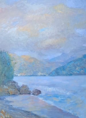 La mia Sapri. olio su tela, 50x70cm
